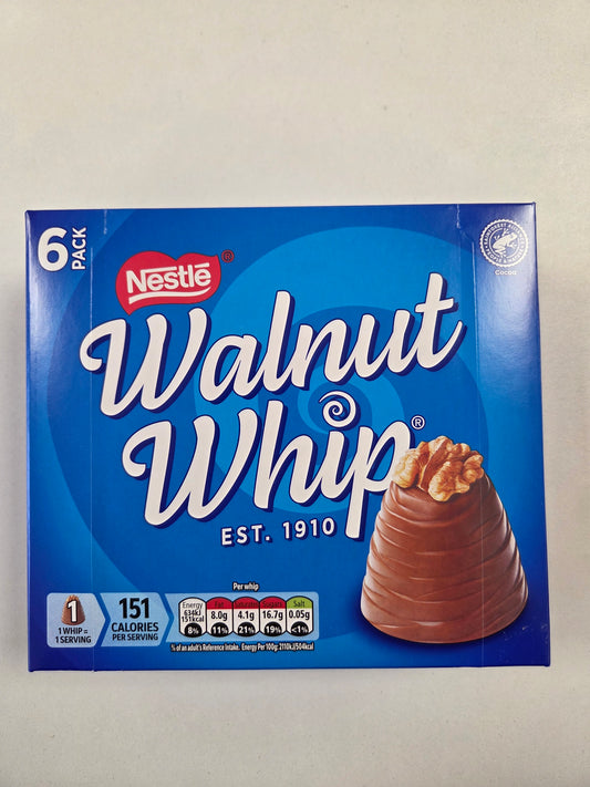 Nestle Walnut Whip Milk Chocolate - 6 Pack