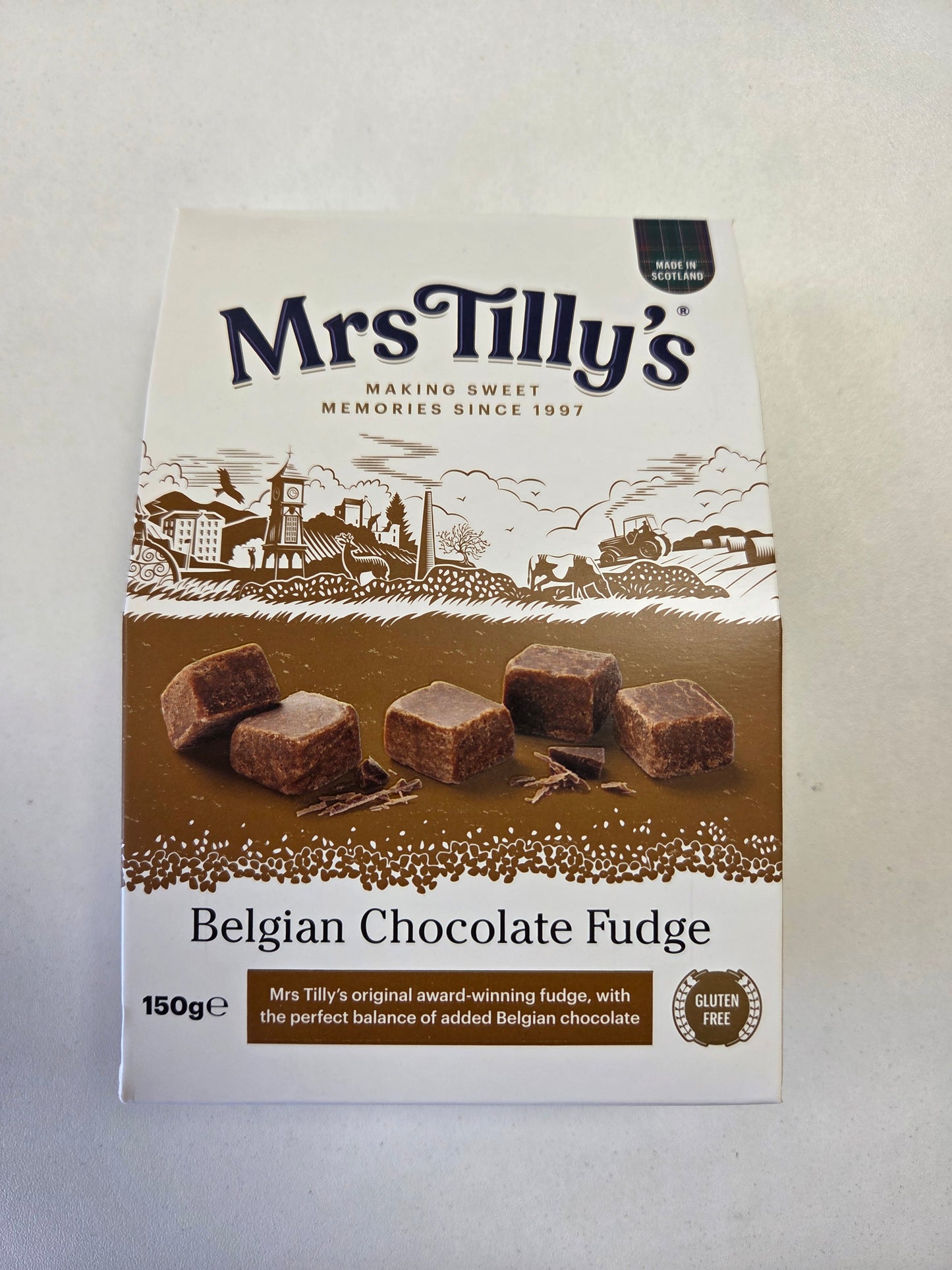 Mrs Tilleys Belgian Chocolate Fudge Gift Box 150g