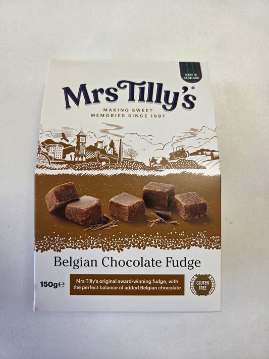 Mrs Tilleys Belgian Chocolate Fudge Gift Box 150g