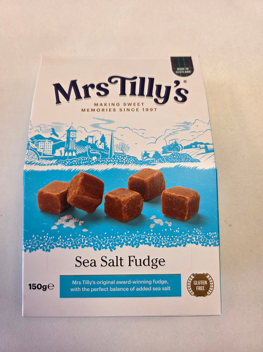 Mrs Tilly's Sea Salt Fudge Gift Box 150g