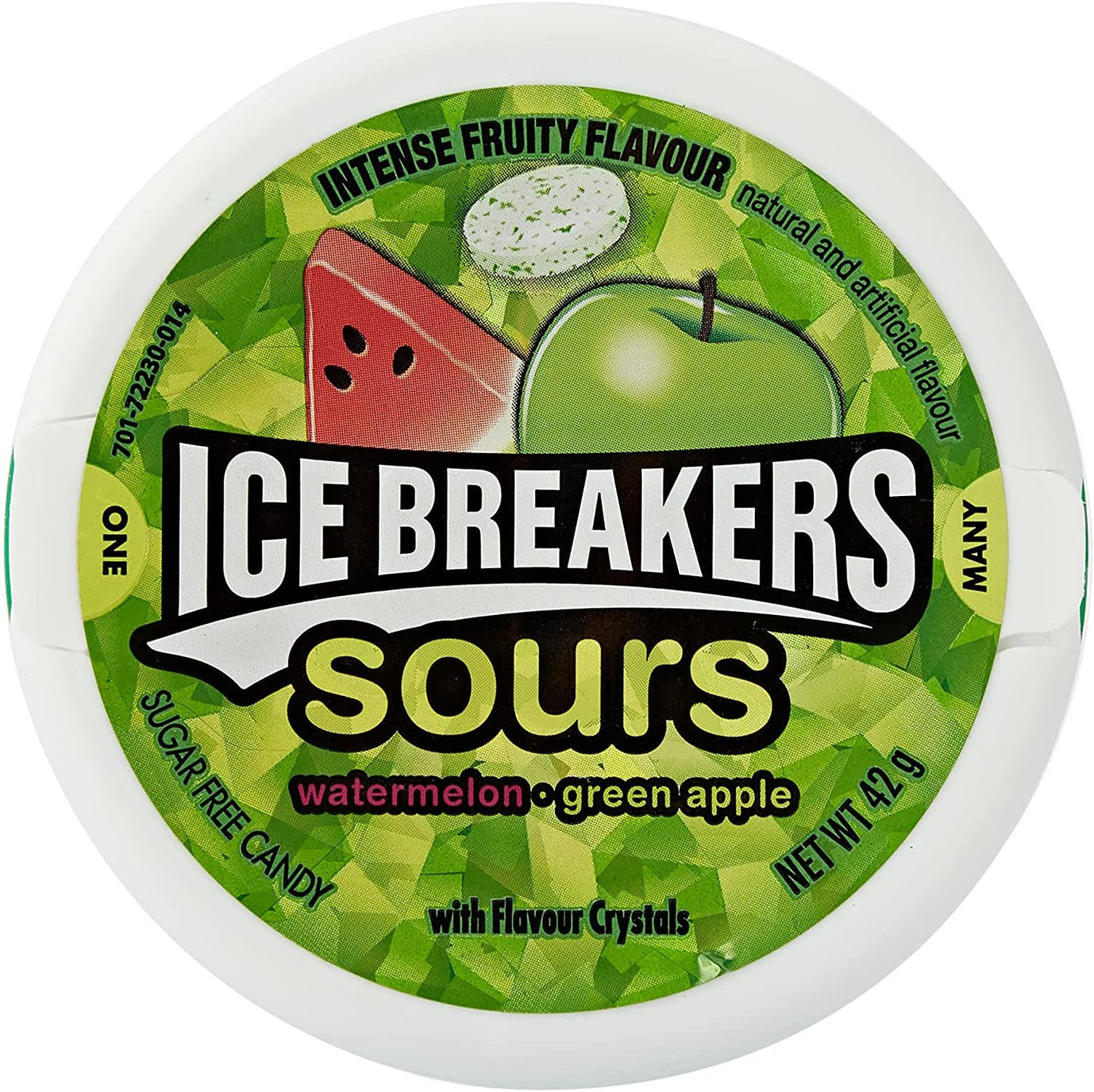 Ice Breakers Green Fruit Sours Sugar Free 42g