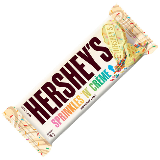 Hershey’s Sprinkles ‘N’ Creme Birthday Cake Bar 39g